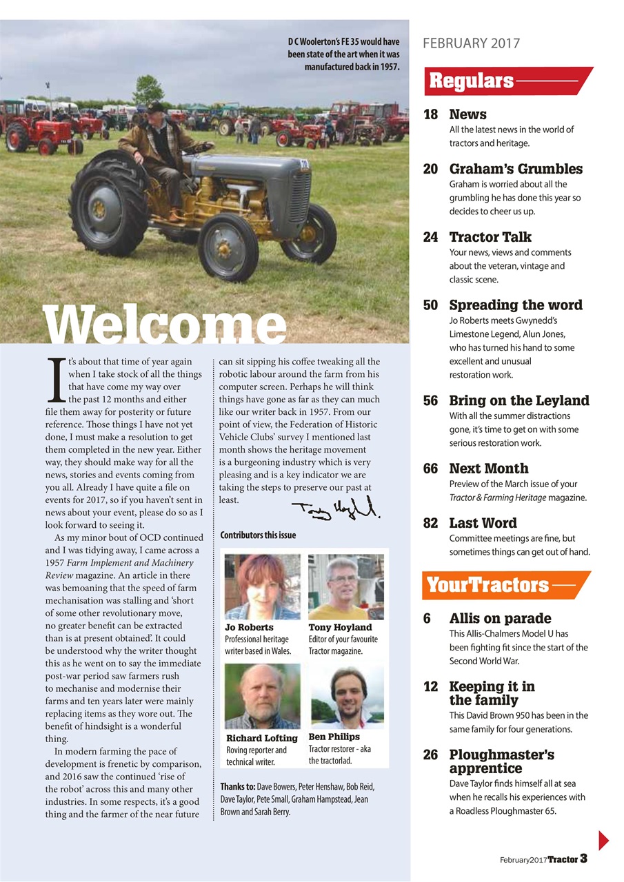 Tractor & Farming Heritage Magazine Preview Pages