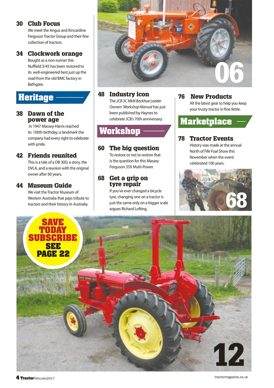 Tractor & Farming Heritage Magazine Preview Pages