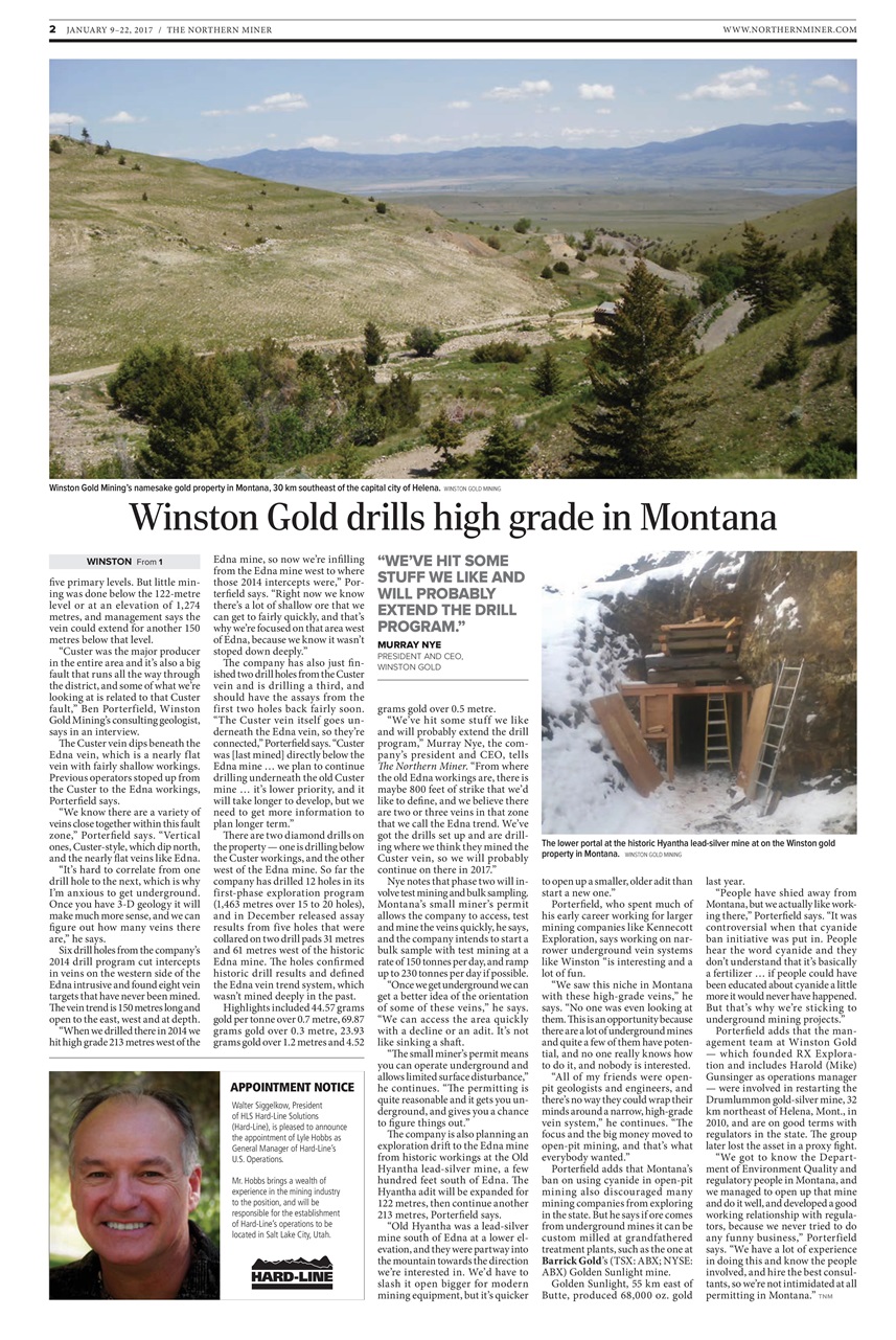 The Northern Miner Preview Pages