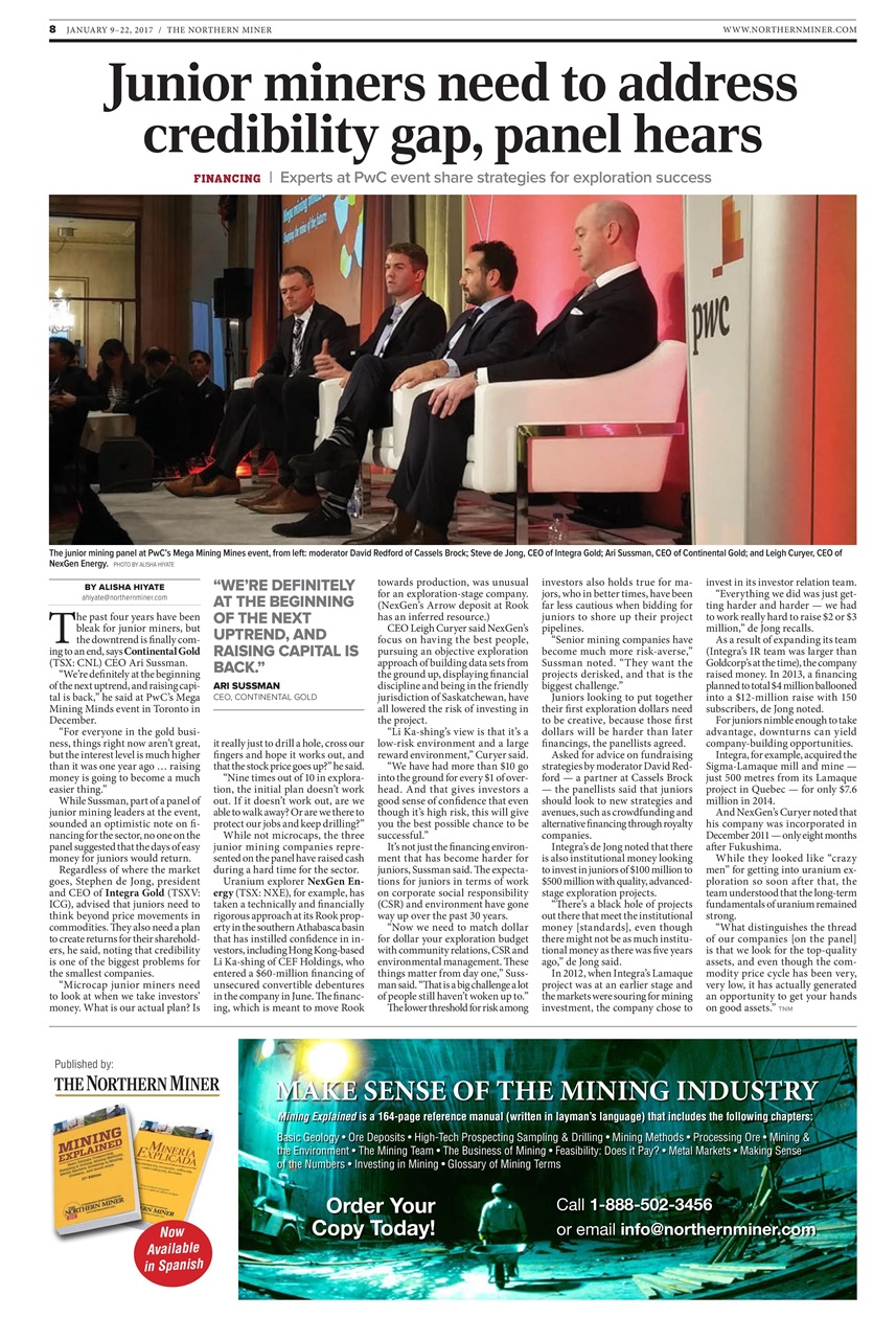 The Northern Miner Preview Pages