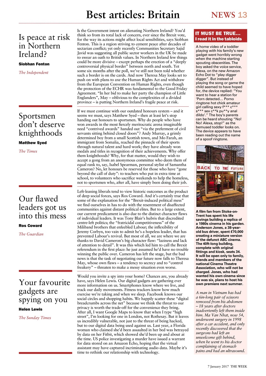 The Week Preview Pages