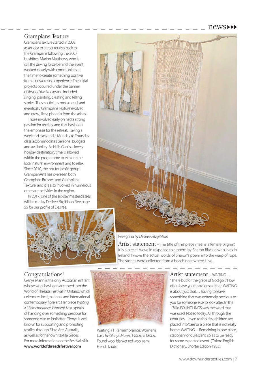 Down Under Textiles Preview Pages