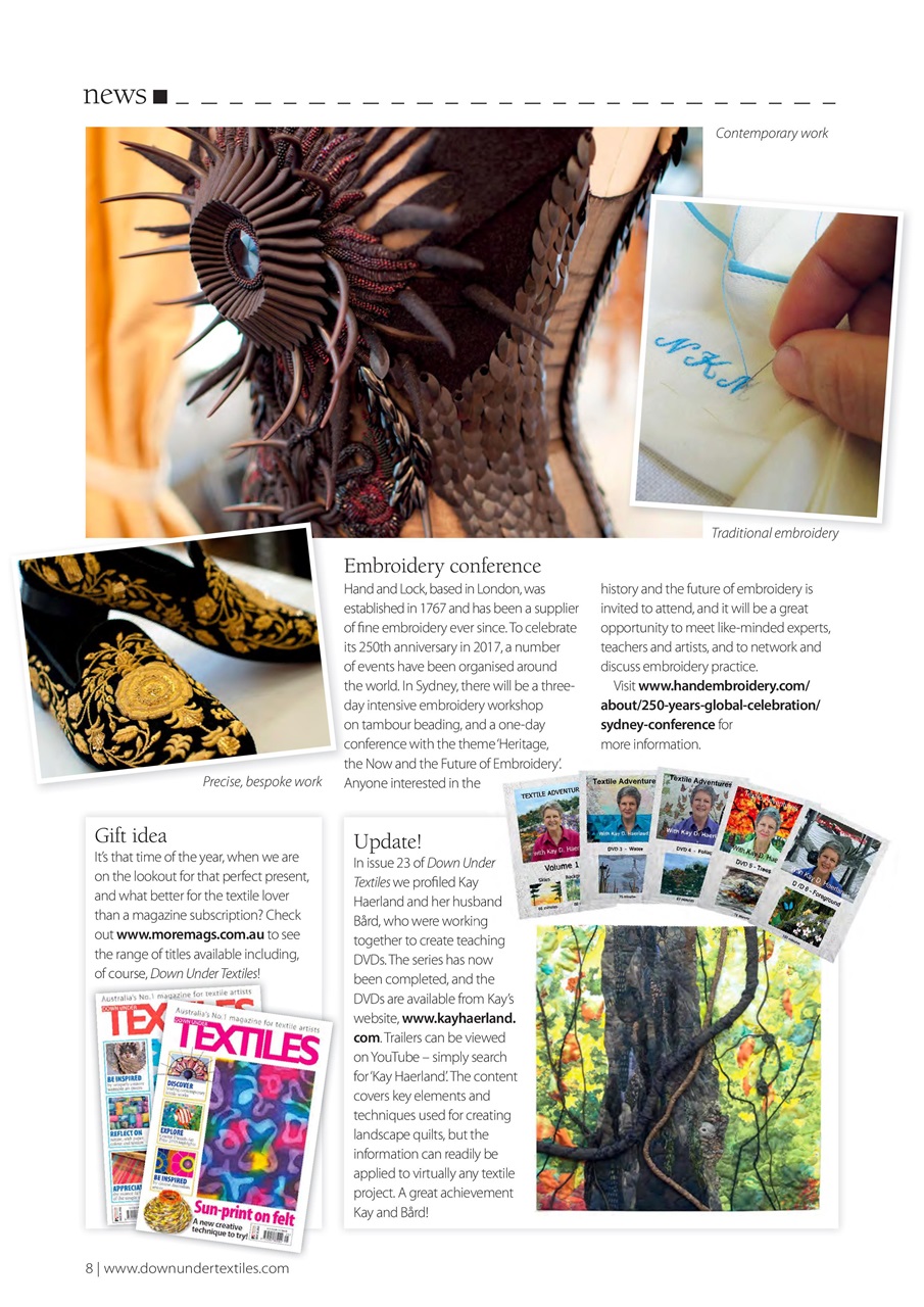 Down Under Textiles Preview Pages