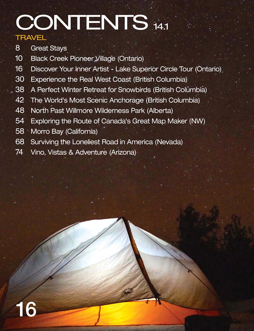 Snowbirds & RV Travelers Preview Pages