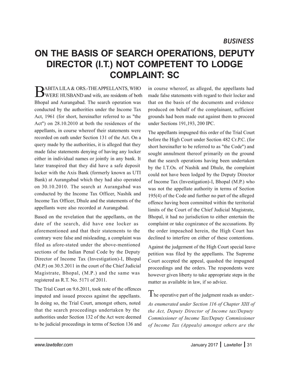 Lawteller – A Legal Awareness Magazine Preview Pages