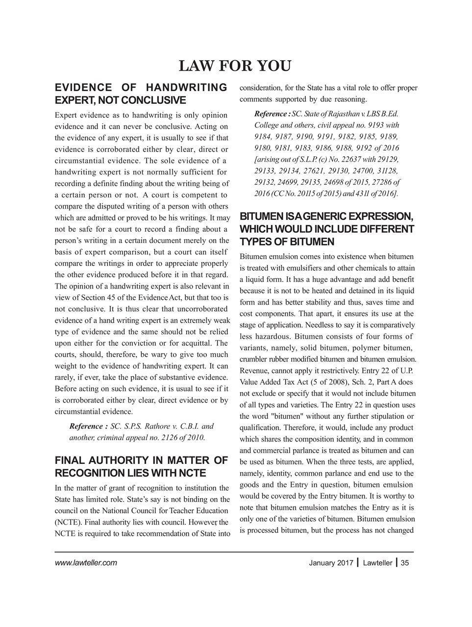 Lawteller – A Legal Awareness Magazine Preview Pages