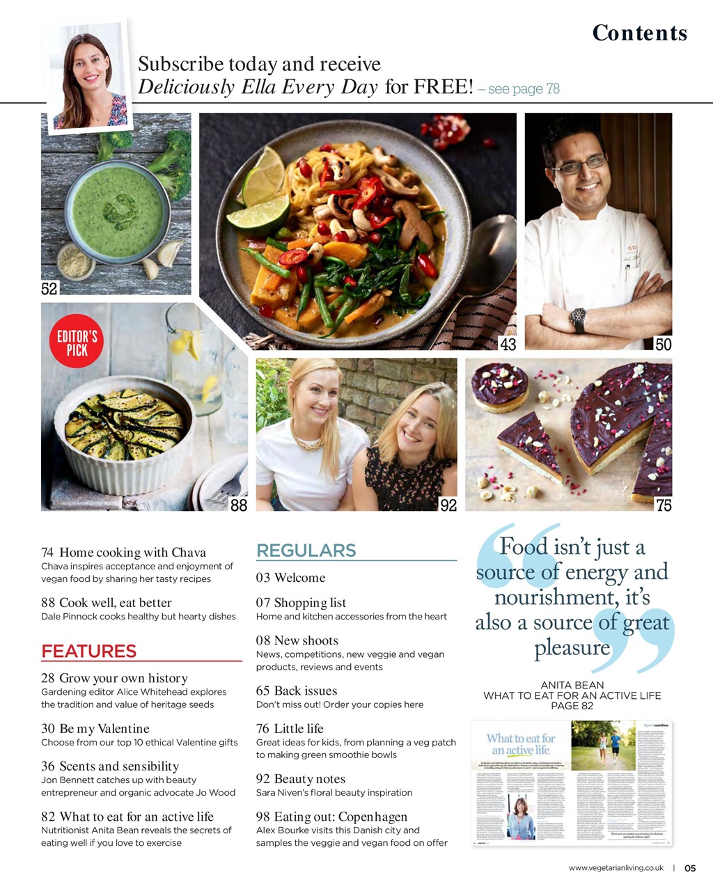 Vegetarian Living Preview Pages