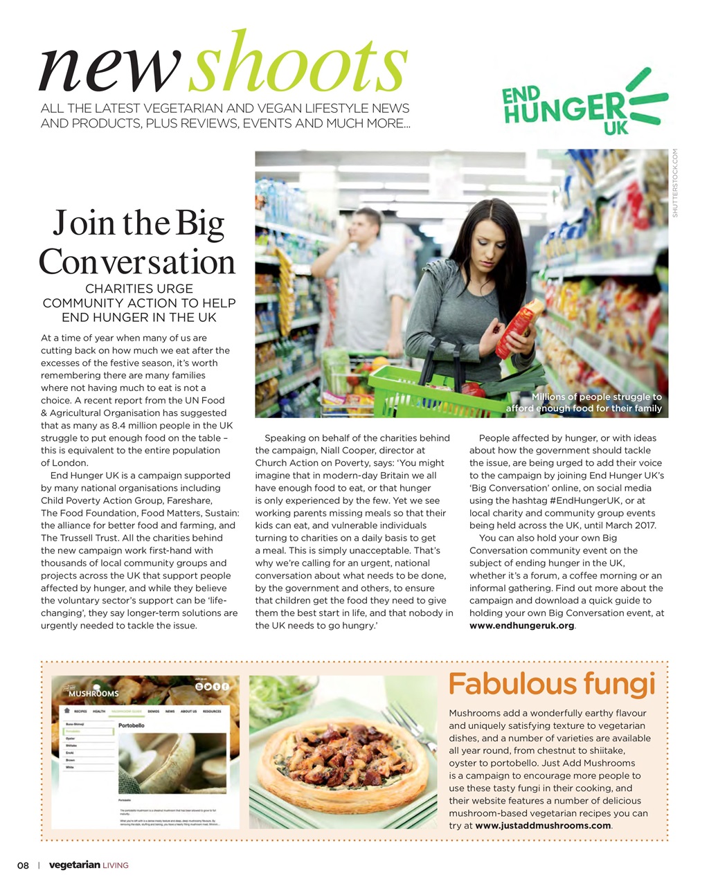 Vegetarian Living Preview Pages