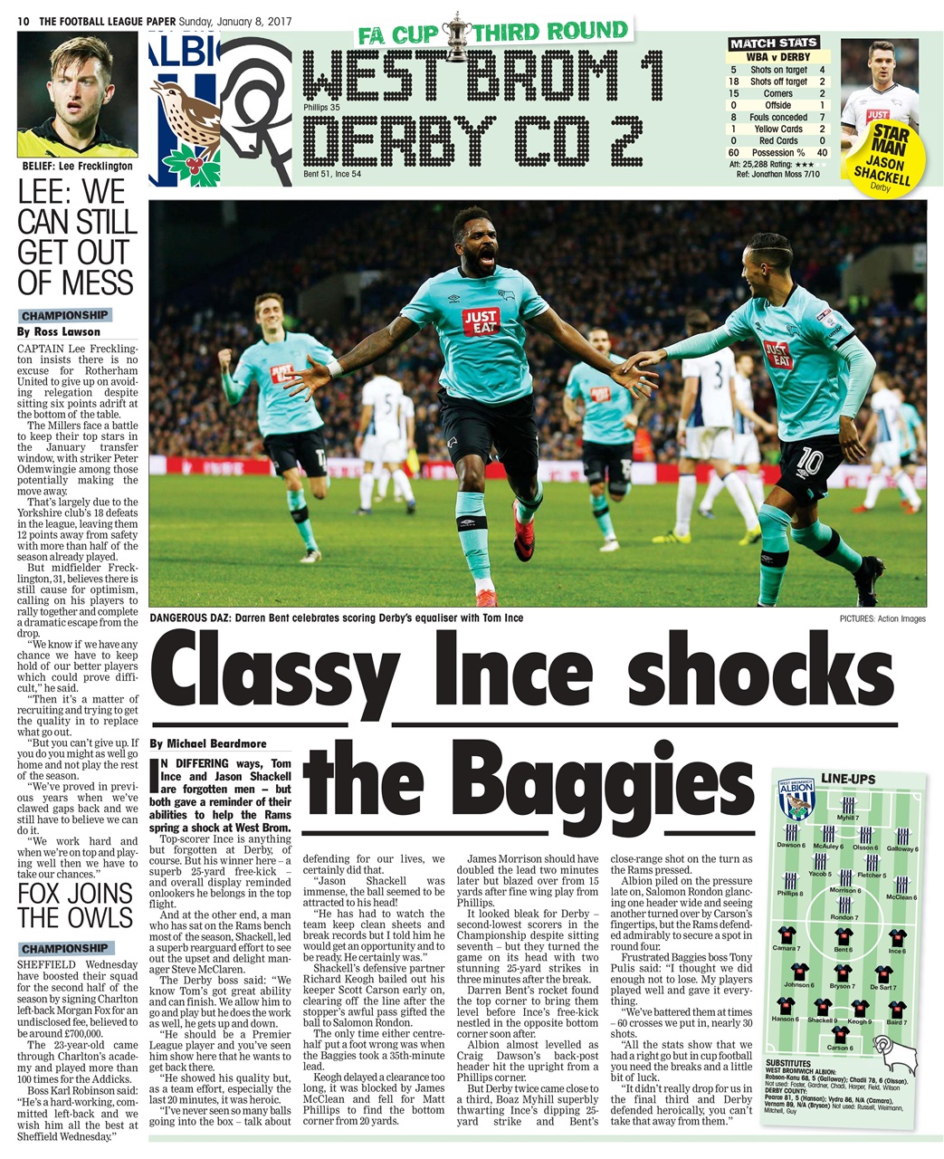 The Football League Paper Preview Pages