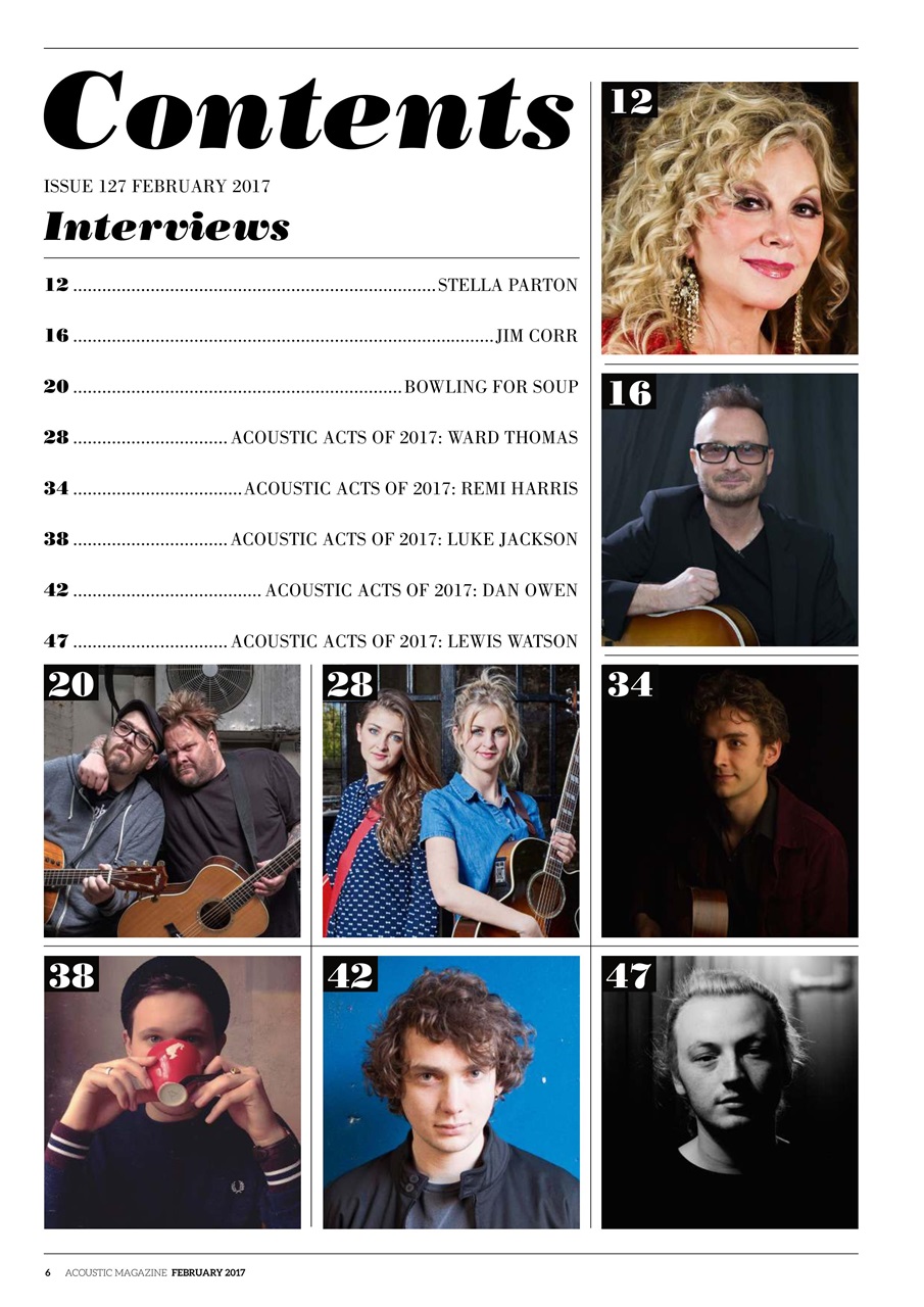 Acoustic Preview Pages