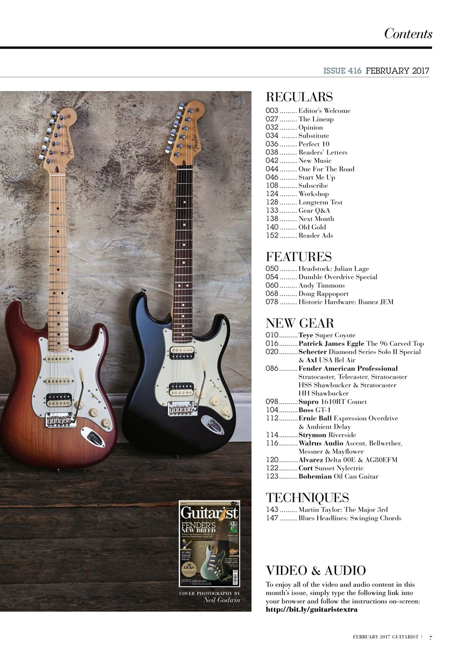Guitarist Preview Pages