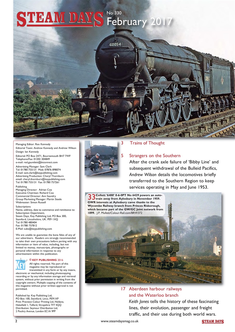 Steam Days Preview Pages