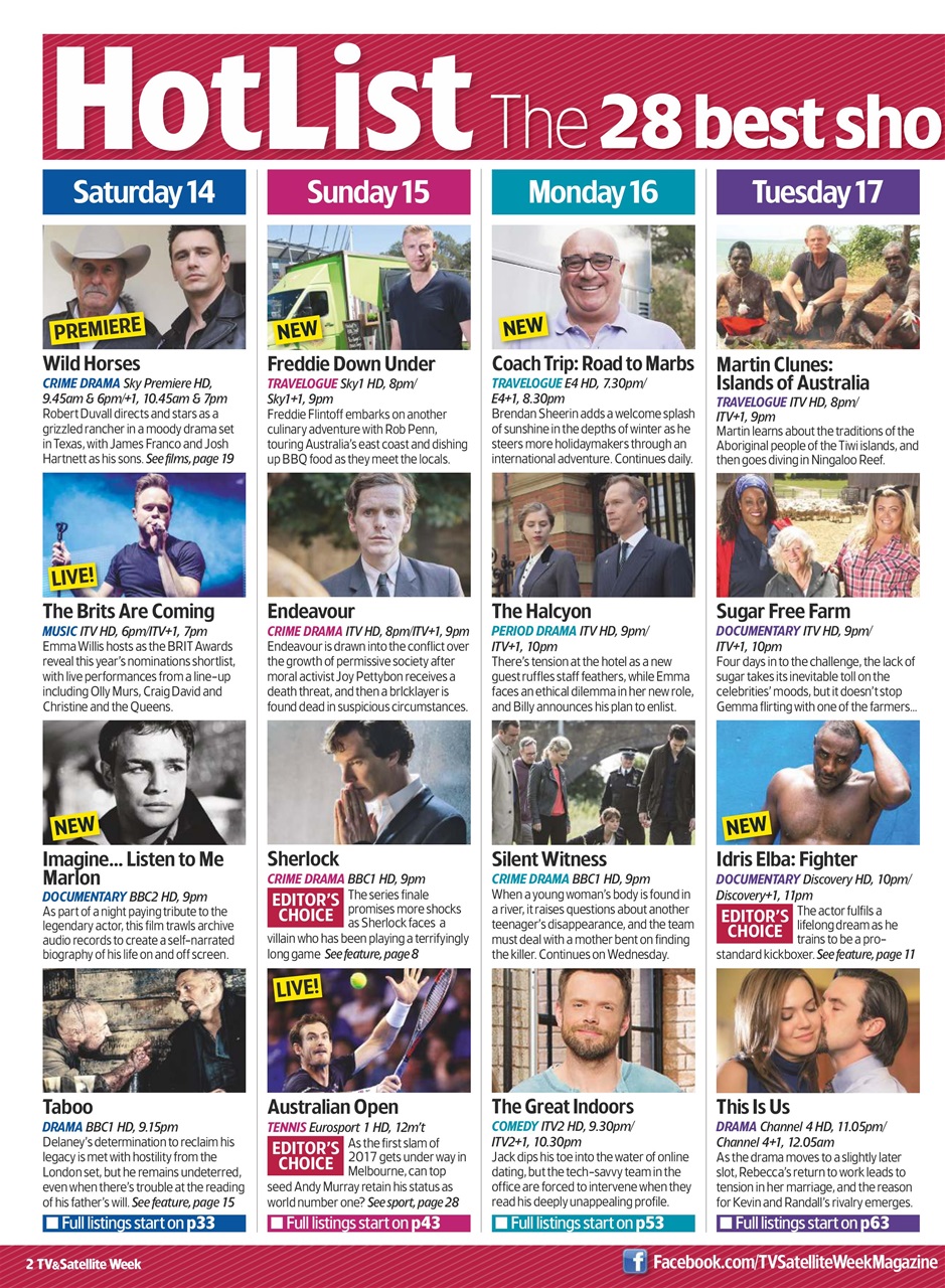 TV & Satellite Week Preview Pages