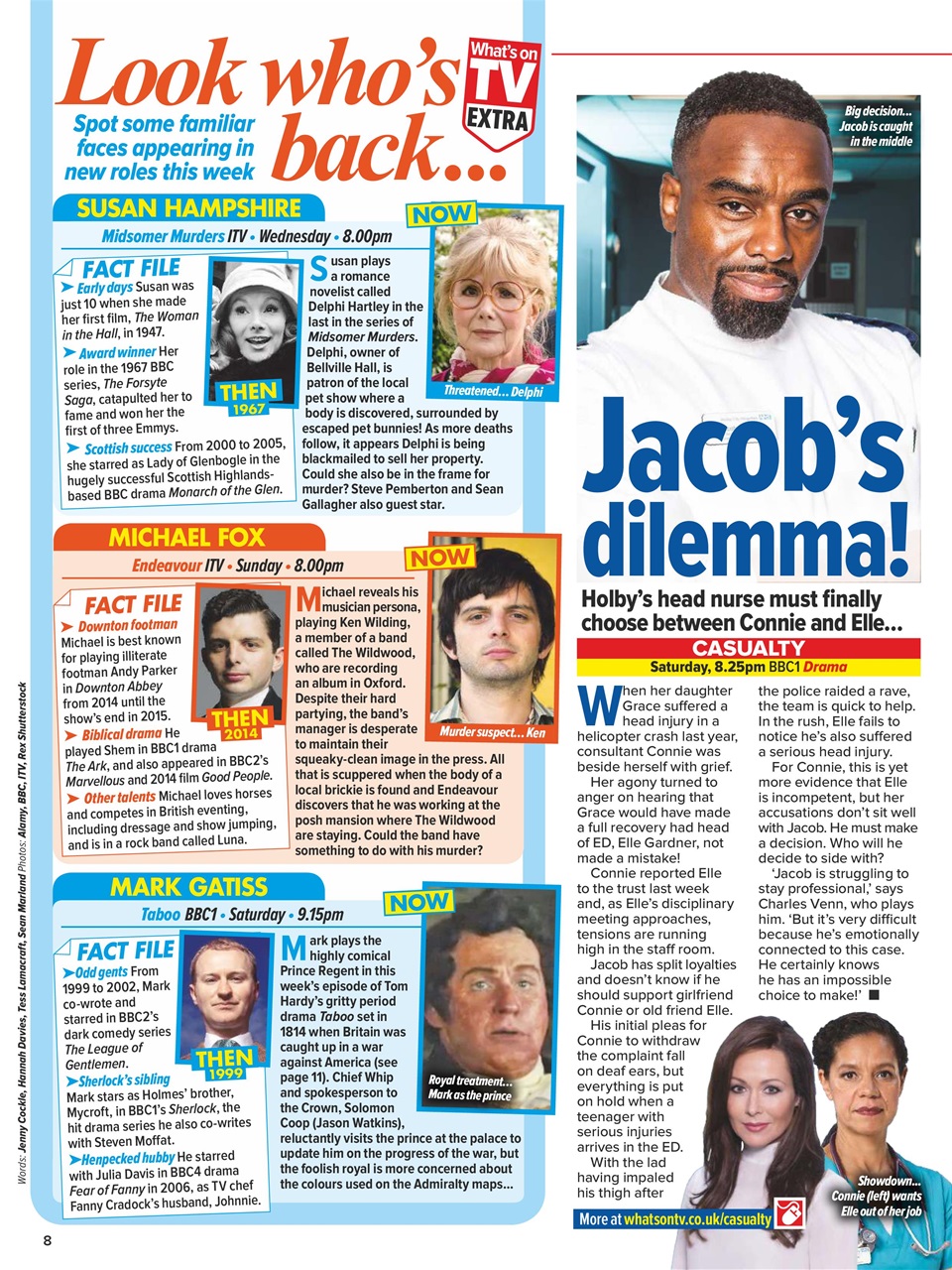 What's on TV Preview Pages