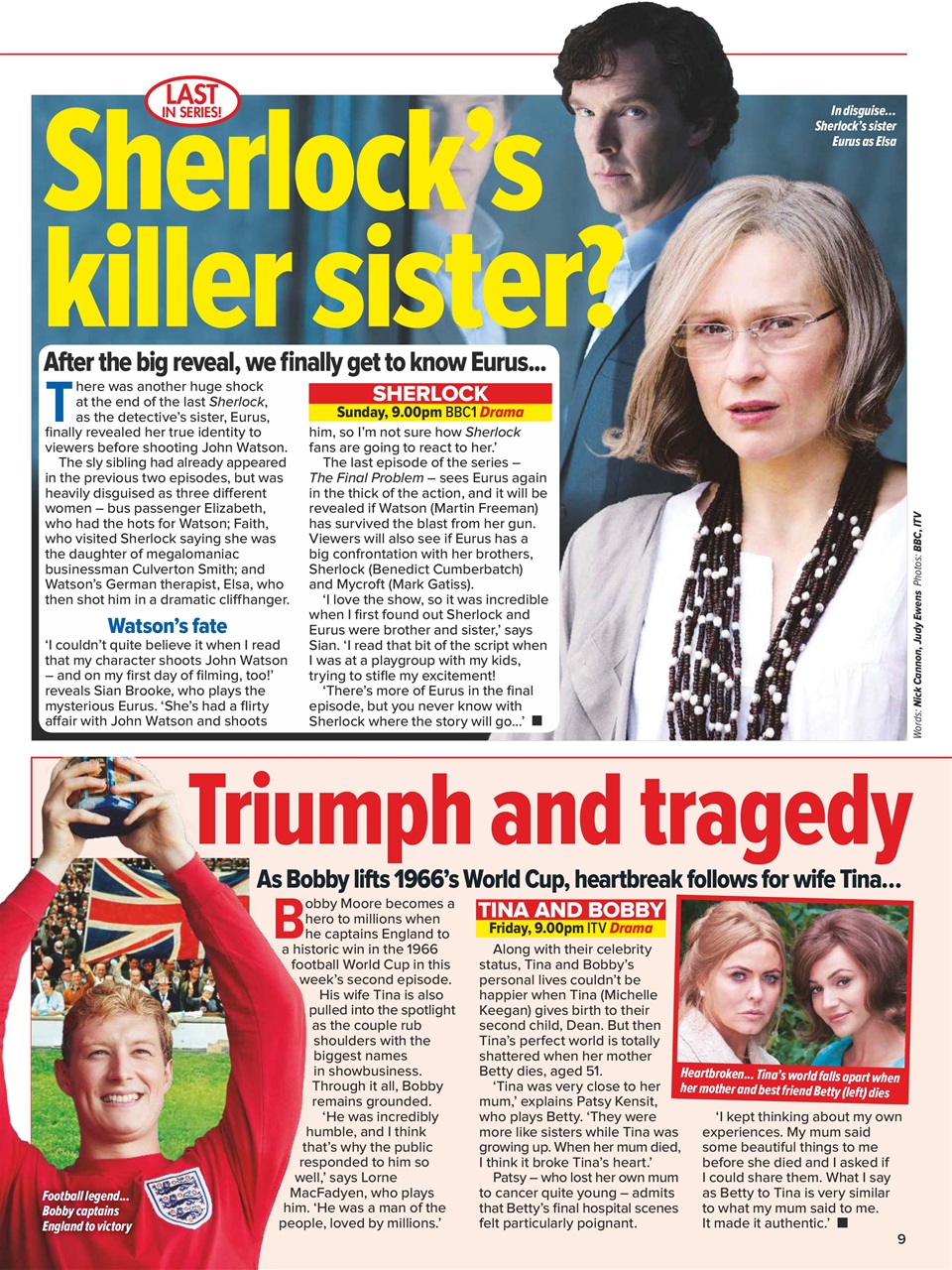 What's on TV Preview Pages