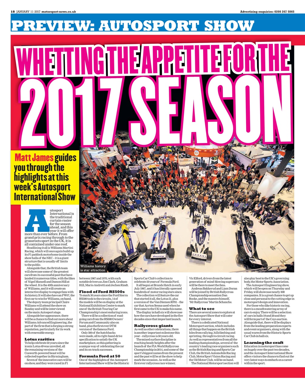 Motorsport News Preview Pages