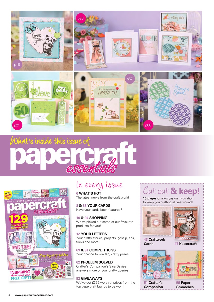 Papercraft Essentials Preview Pages