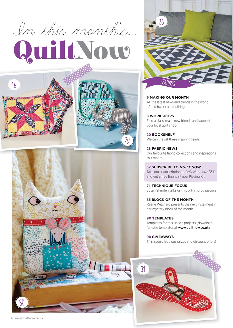 Quilt Now Preview Pages