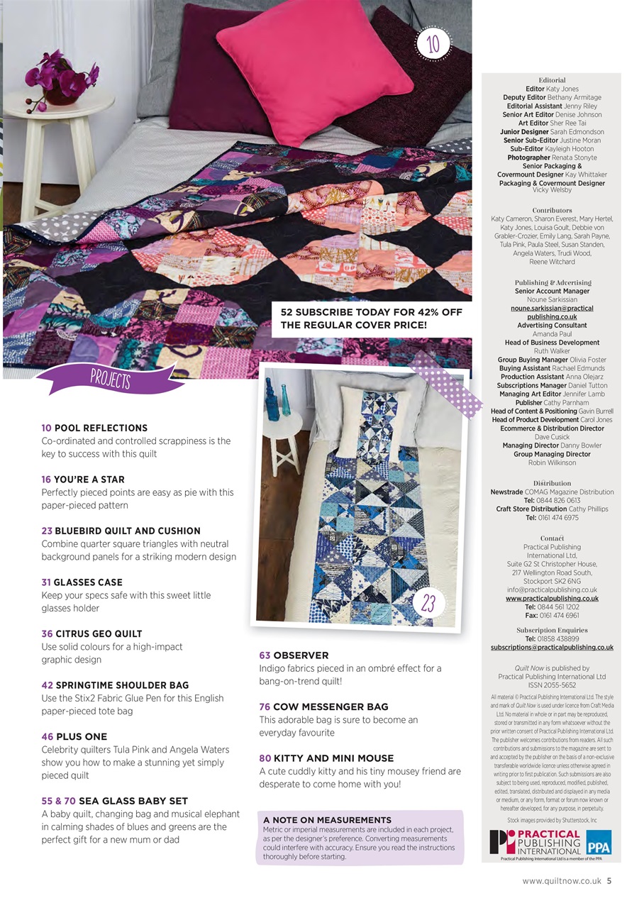 Quilt Now Preview Pages