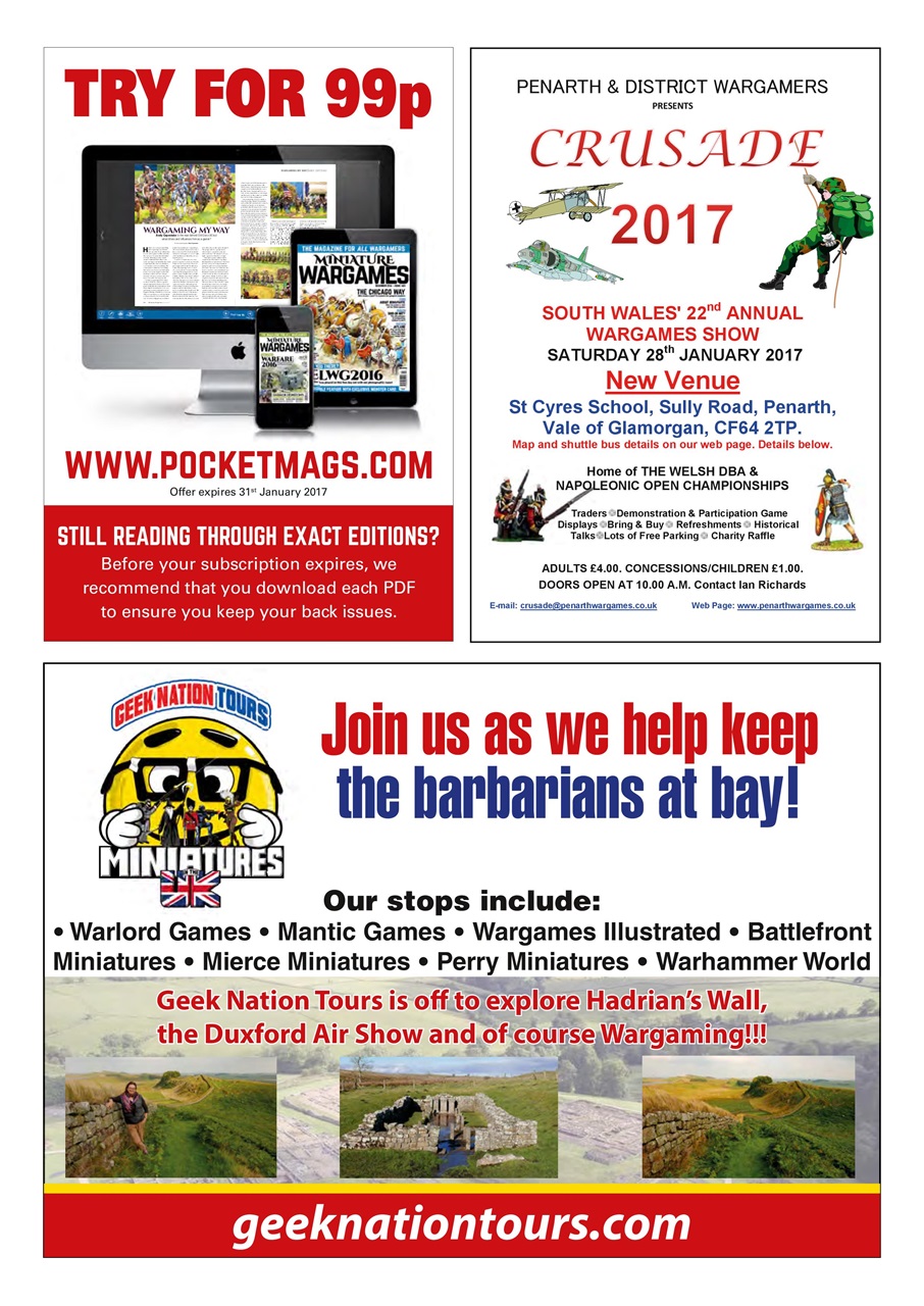 Miniature Wargames Preview Pages