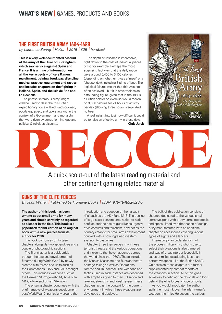 Miniature Wargames Preview Pages