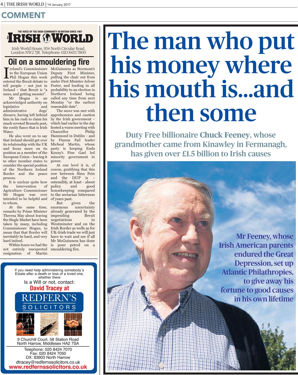 Irish World Preview Pages