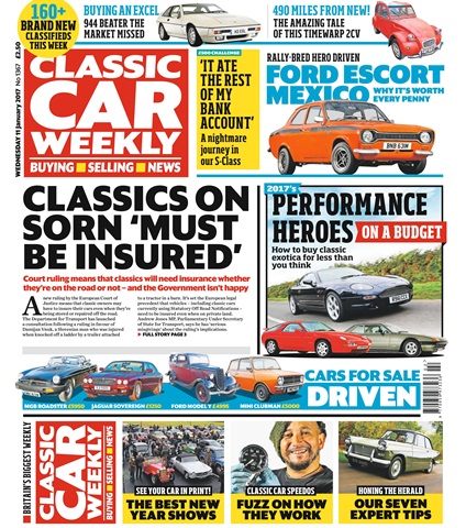 Classic Car Weekly issue 11th January 2017