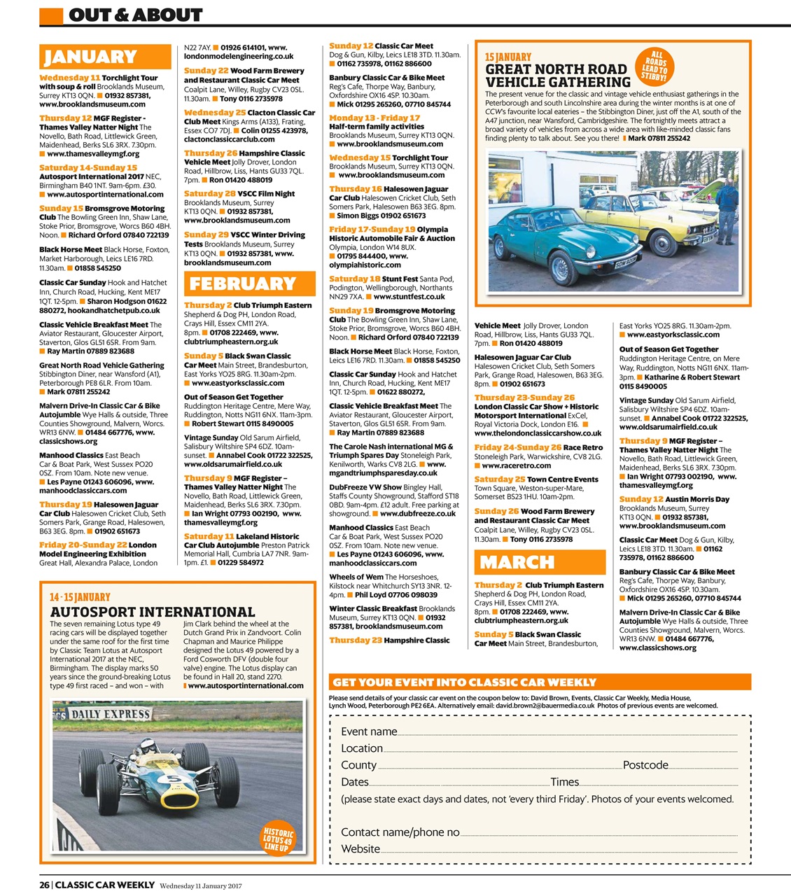 Classic Car Weekly Preview Pages