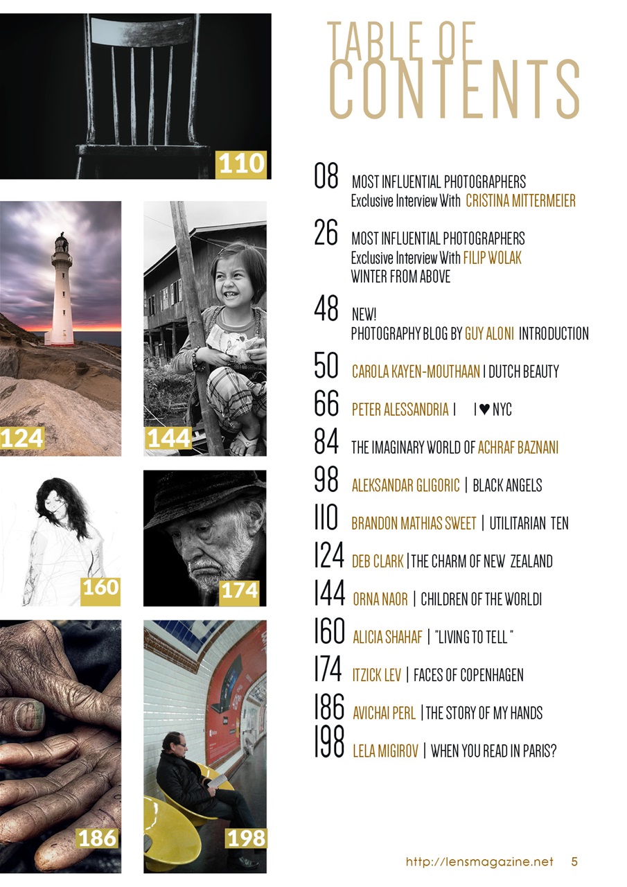 Lens Magazine Preview Pages