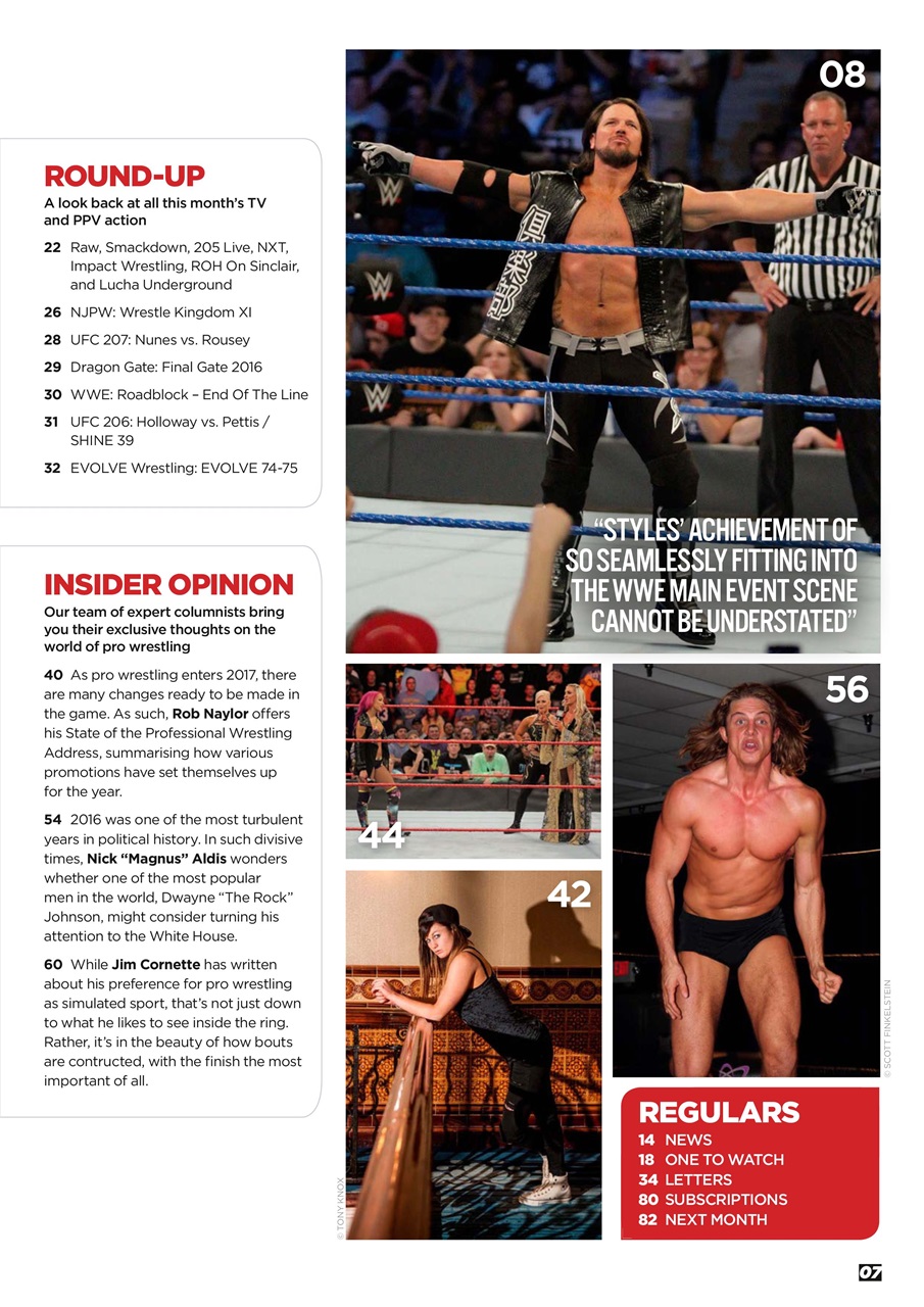 Wrestletalk Magazine Preview Pages