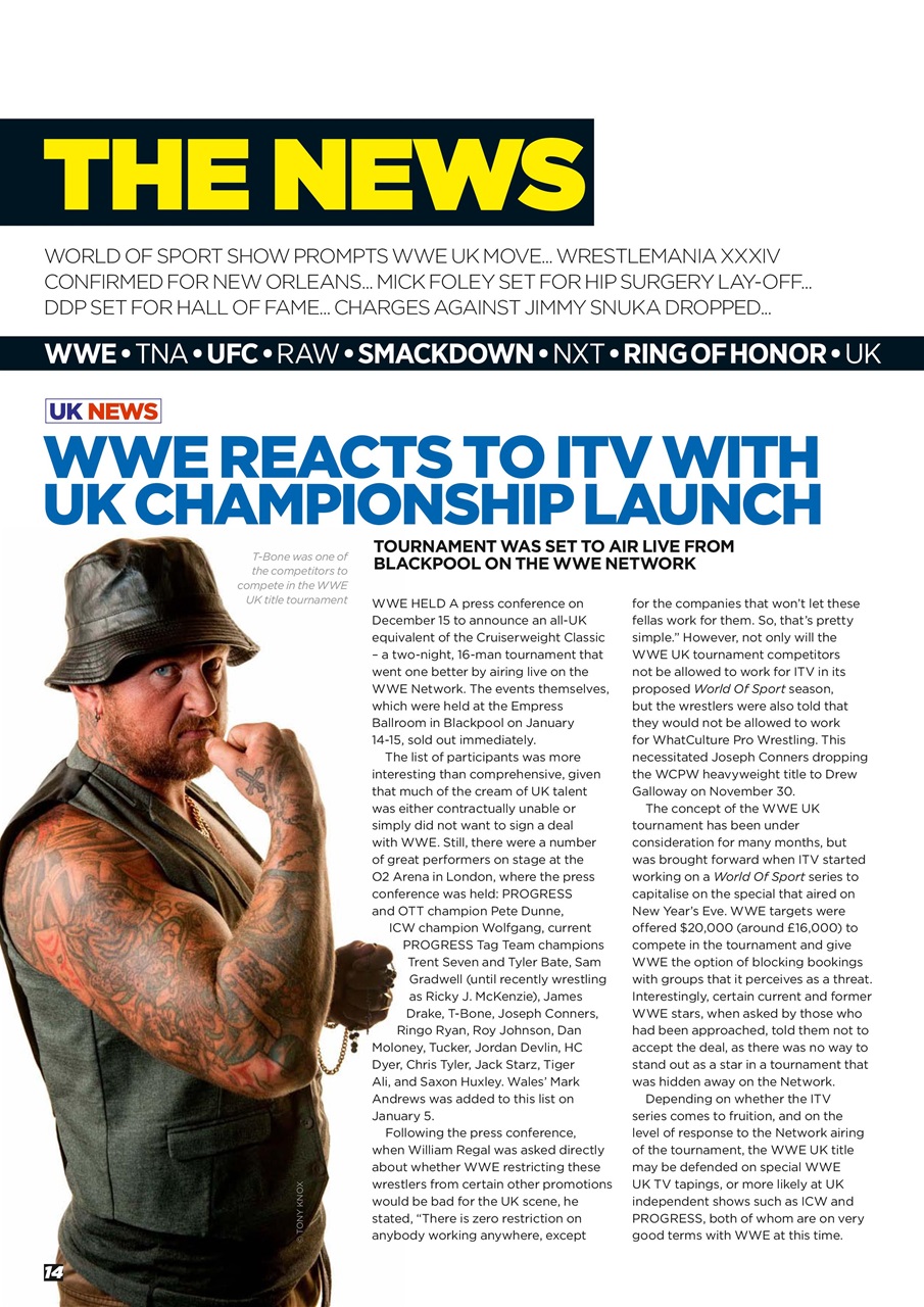 Wrestletalk Magazine Preview Pages