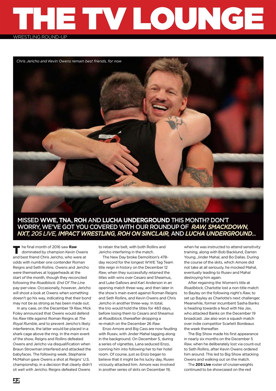 Wrestletalk Magazine Preview Pages