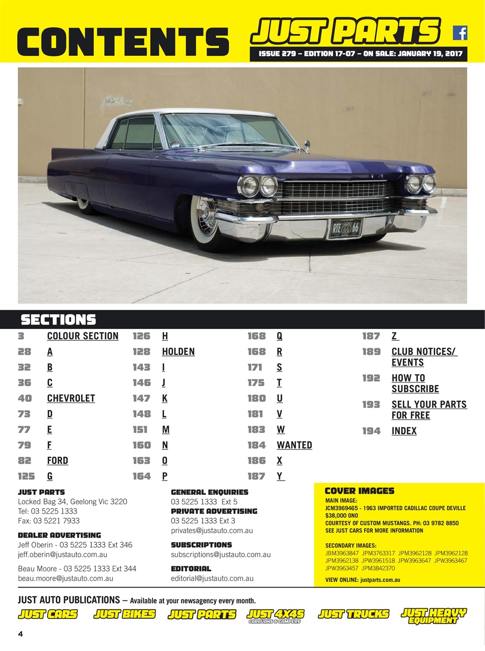 JUST PARTS Preview Pages