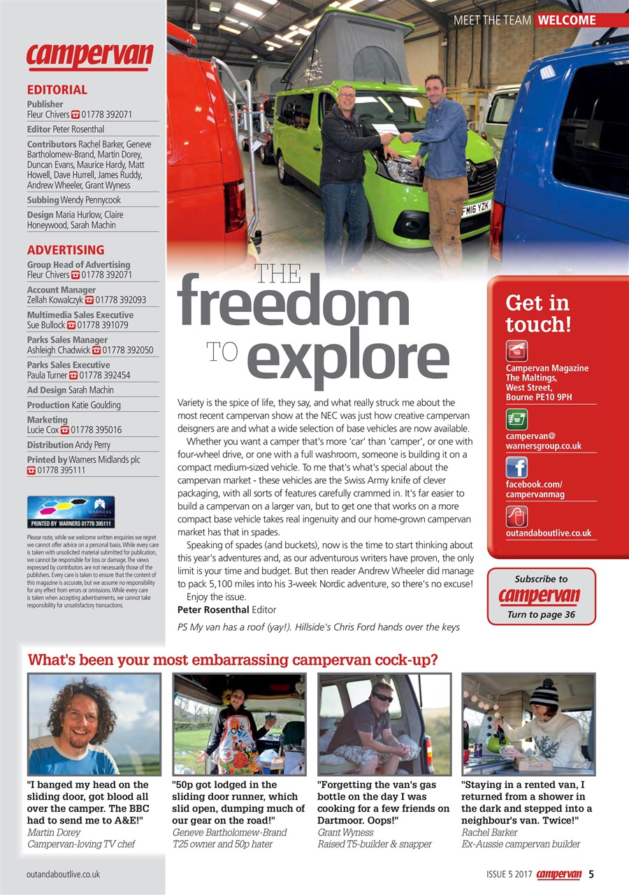 Campervan Preview Pages