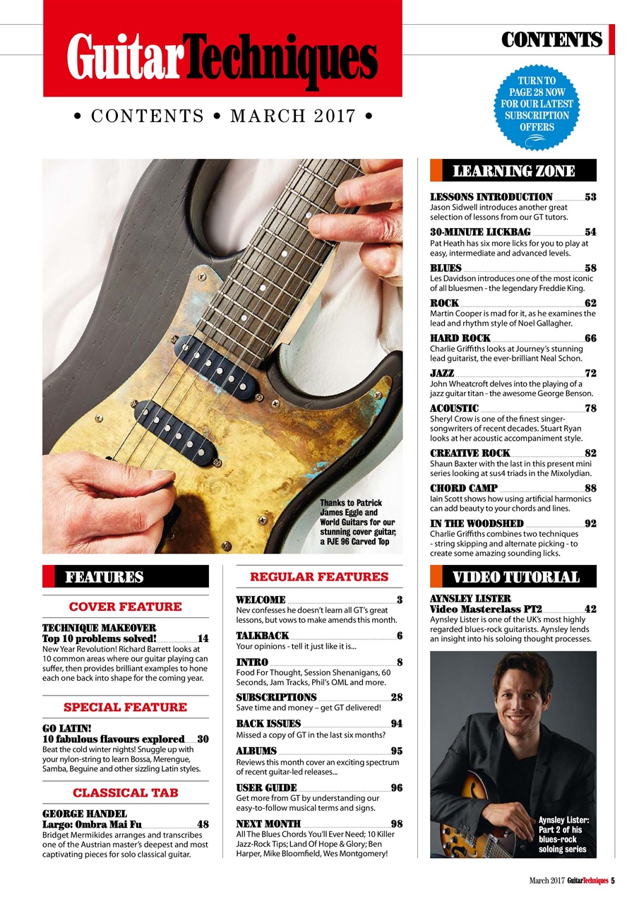 Guitar Techniques Preview Pages