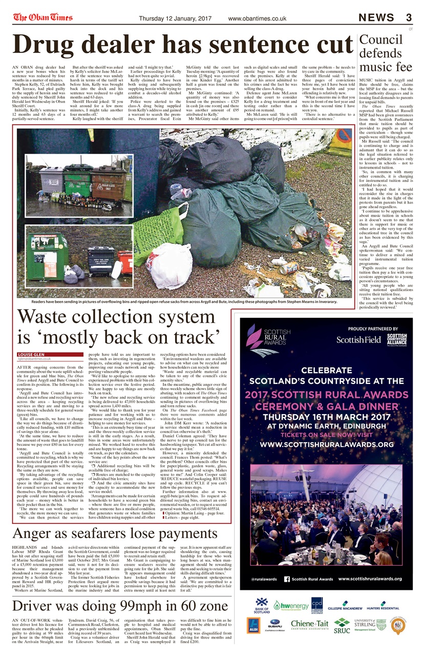 The Oban Times & Lochaber Times Preview Pages