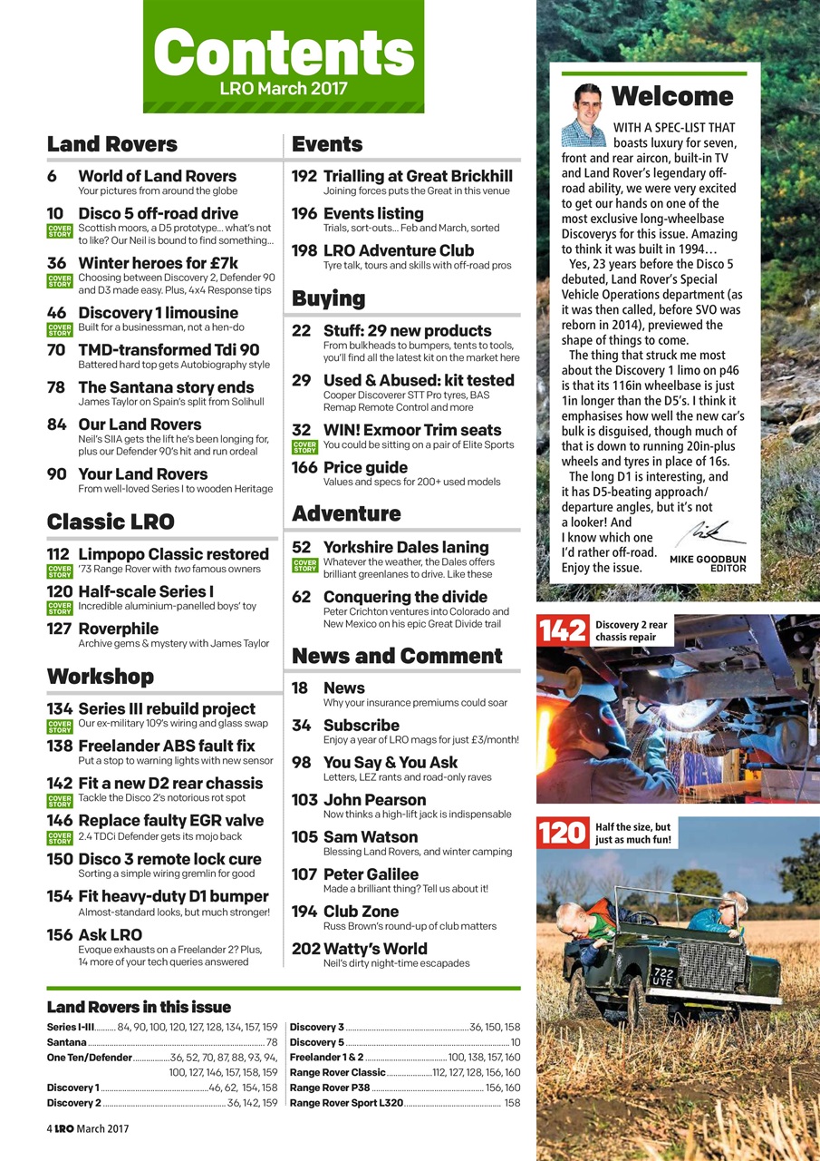 Land Rover Owner Preview Pages