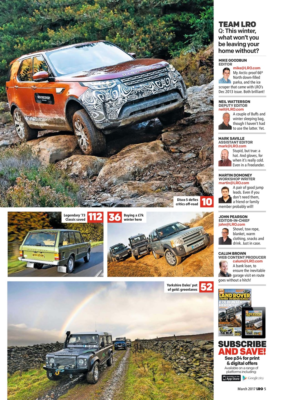 Land Rover Owner Preview Pages