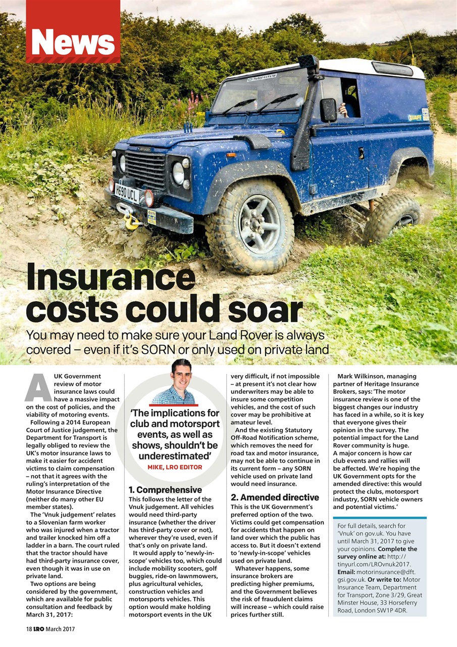 Land Rover Owner Preview Pages