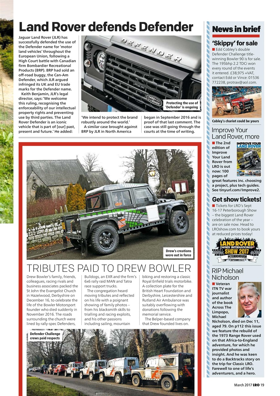 Land Rover Owner Preview Pages