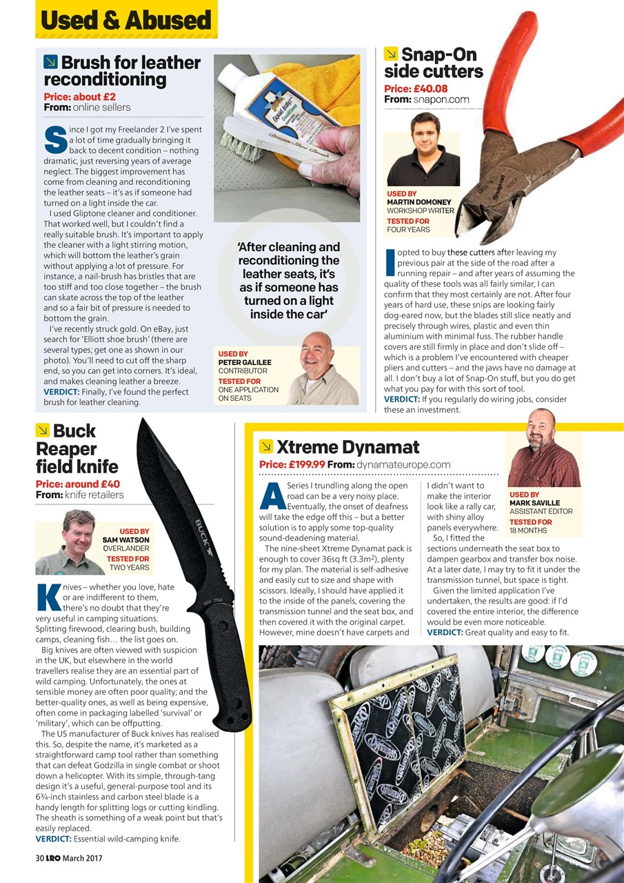 Land Rover Owner Preview Pages