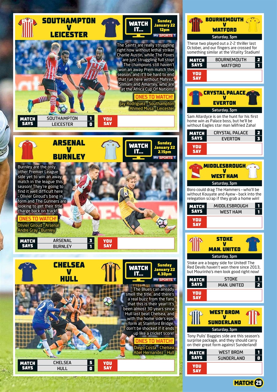 Match Preview Pages