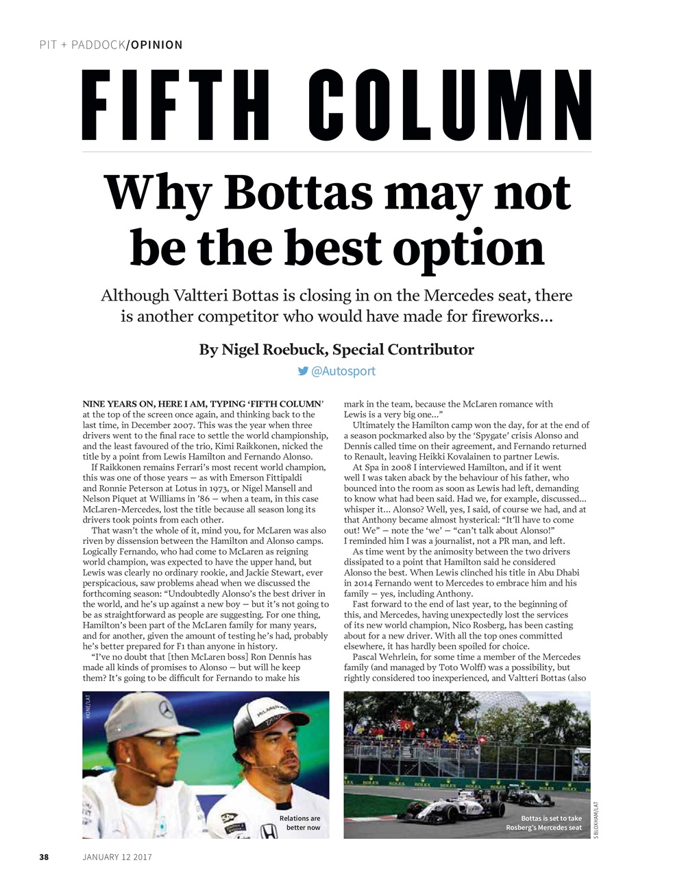 Autosport Preview Pages