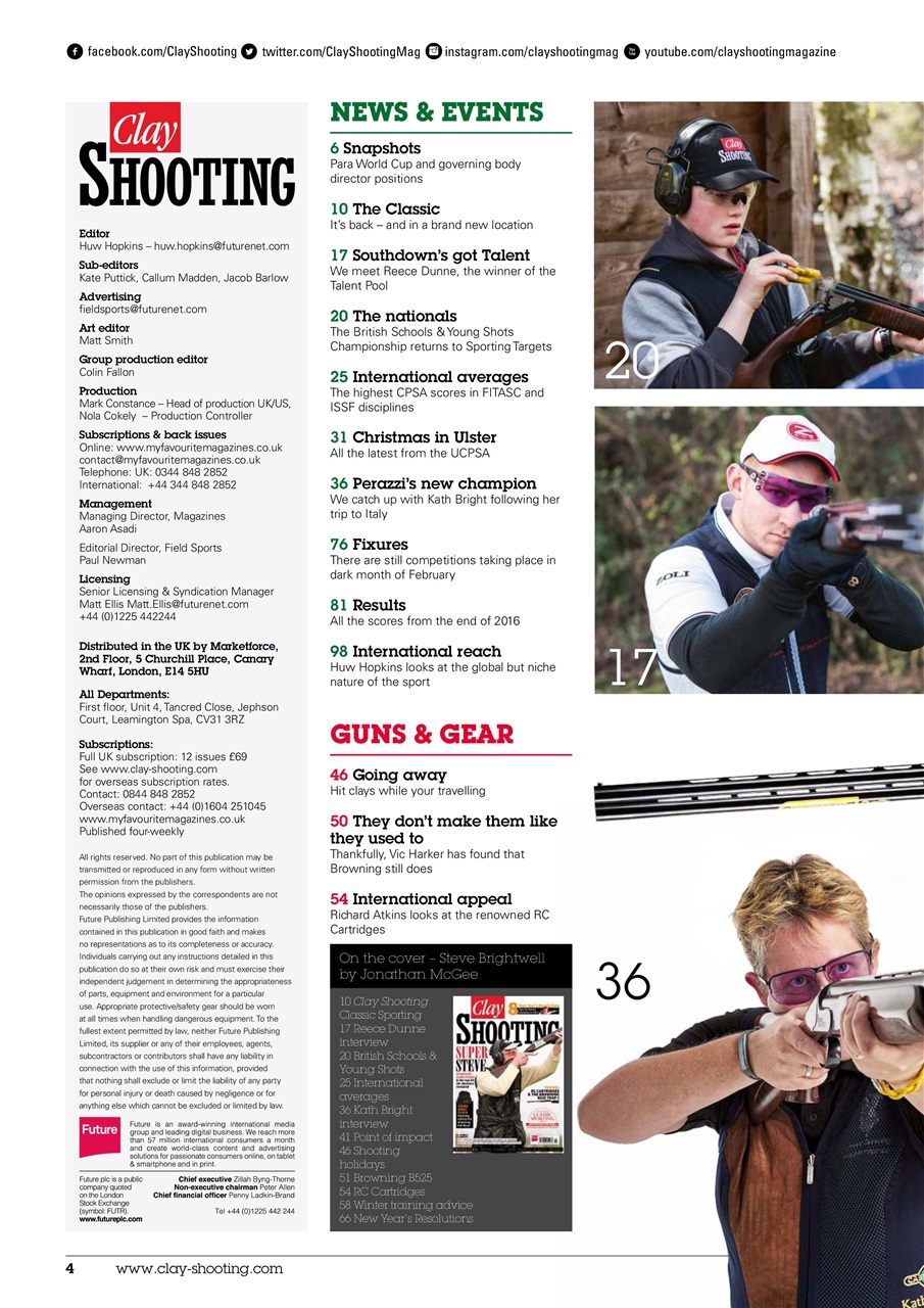 Clay Shooting Preview Pages