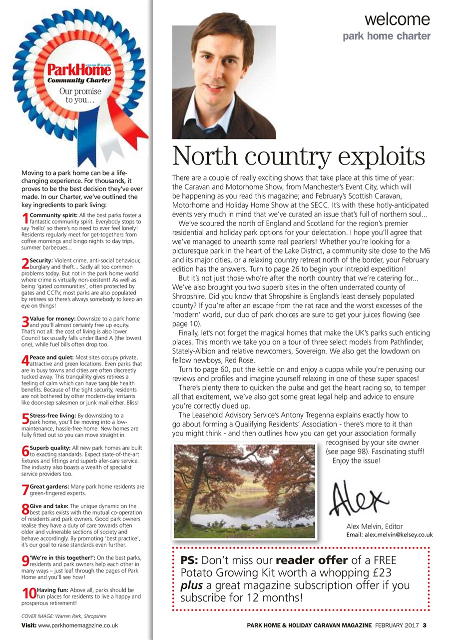 Park Home & Holiday Living Preview Pages