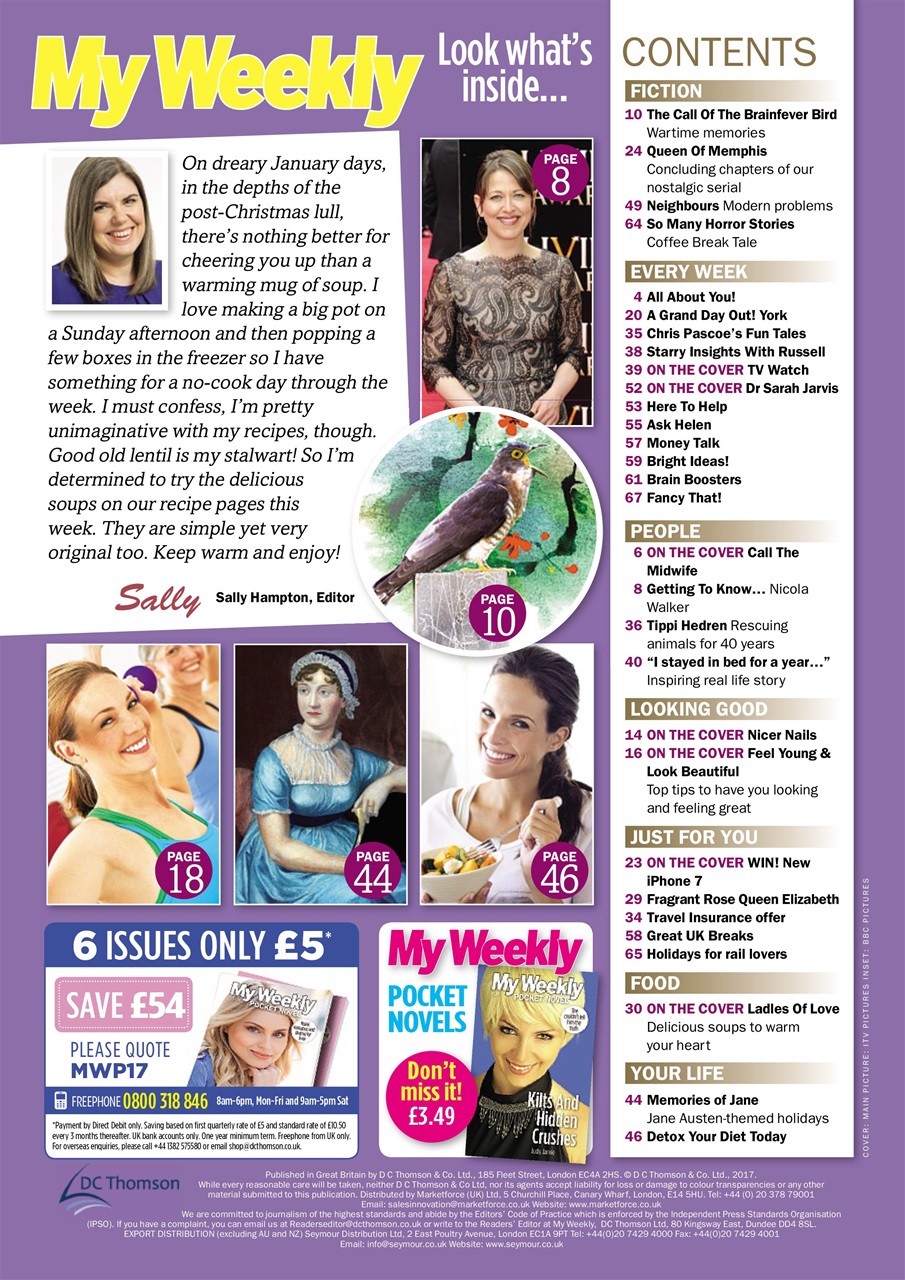 My Weekly Preview Pages