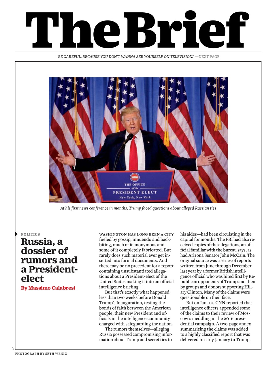 TIME Magazine Europe Preview Pages