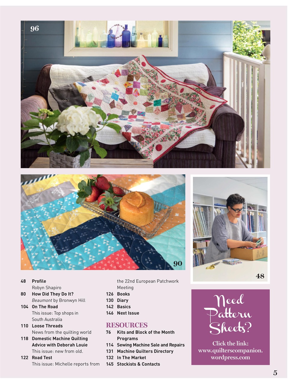 Quilters Companion Preview Pages