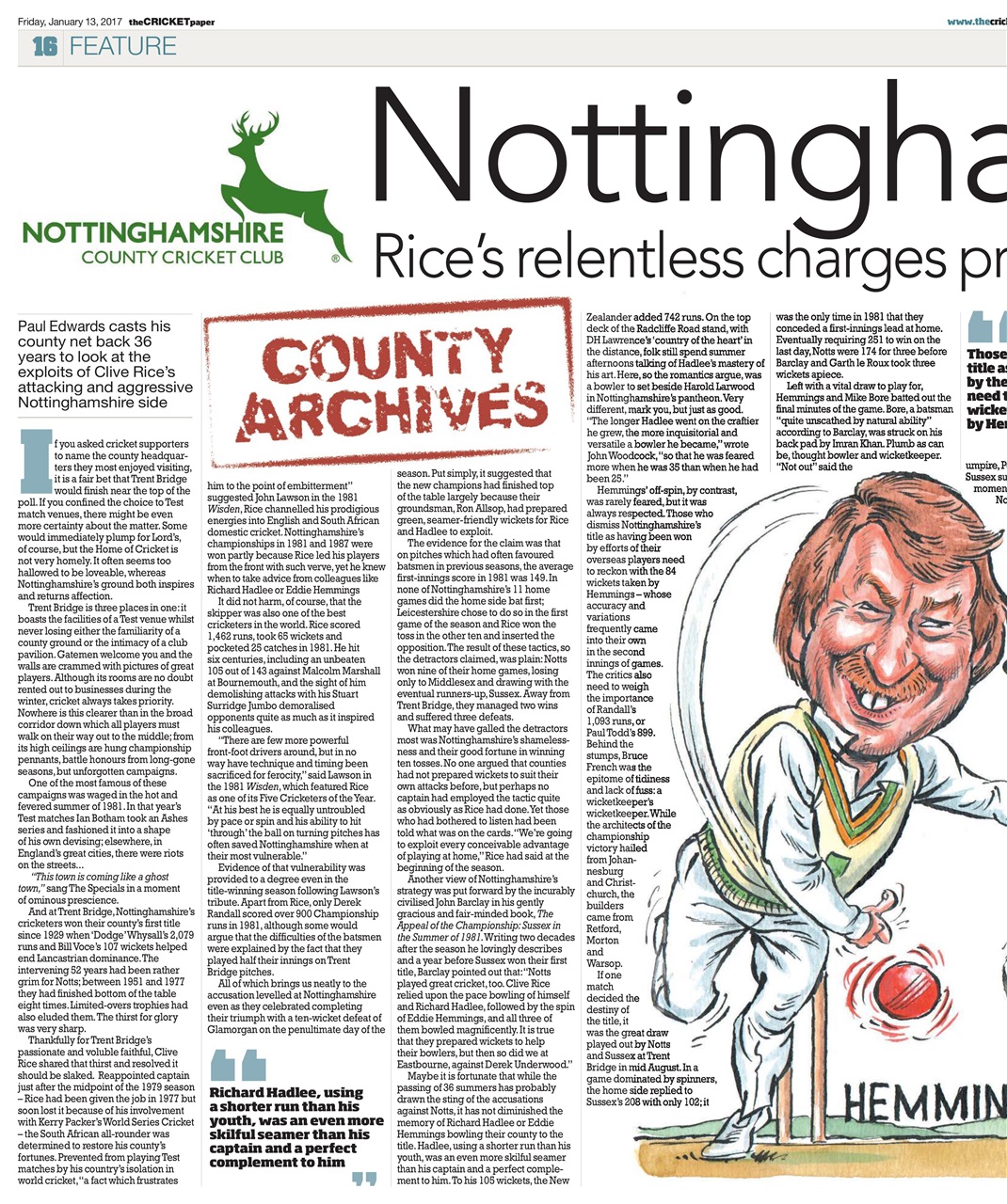 The Cricket Paper Preview Pages