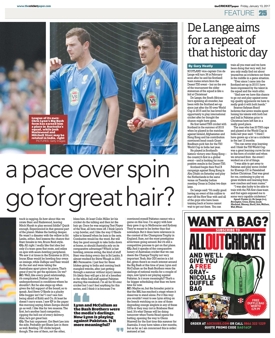 The Cricket Paper Preview Pages